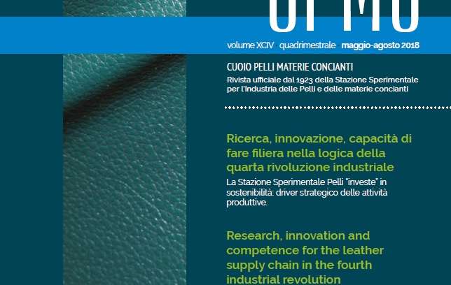 Pubblicato il numero 2/2018 della rivista CPMC – Cuoio Pelli Materie Concianti