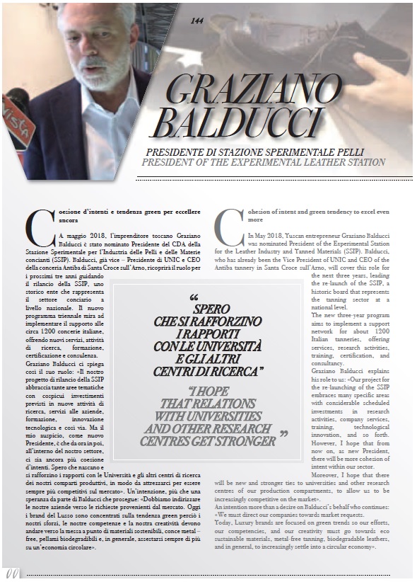 Leather&Luxury International intervista il presidente Balducci